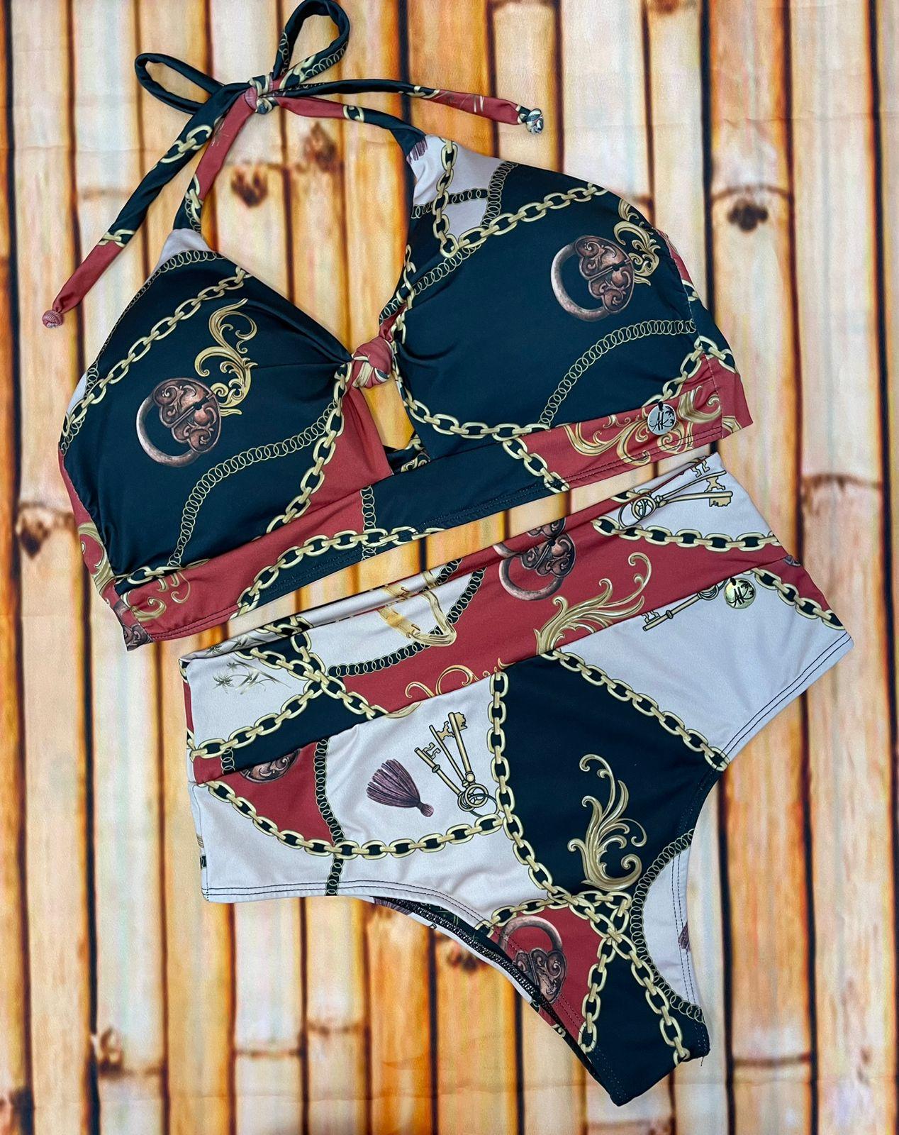 Biquíni Sutiã 1 Nó + Calcinha Simples com Cós